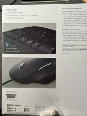 Microsoft Ergonomic Desktop Wired Keyboard and Mouse Combo RJU-00001